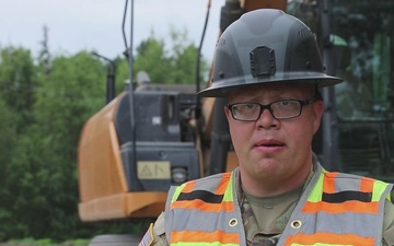 910th ESC Alcantra Road Realignment project A-Roll (Sgt. Dylan Lundquist)