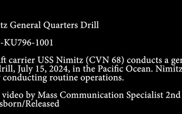 USS Nimitz (CVN 68) General Quarters Drill