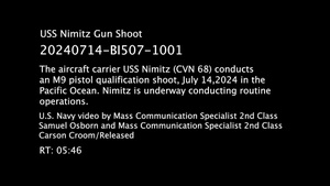 USS Nimitz Gun Shoot