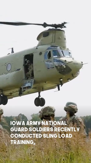 Iowa Army Guard Soldiers take part in sling load ops at XCTC