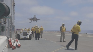 B-Roll: 3rd MAW Marines complete flight deck qualifications aboard USS Tripoli