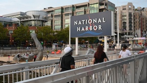 USAF Honor Guard Drill Team performs a summer series in National Harbor