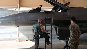 AFCENT commander leads mission-ready airpower during 1st flight in AOR