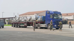 VMFA(AW)-224 Offload Cargo Upon Arrival