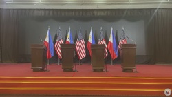 Secretary Blinken holds a joint press availability with Secretary of Defense Lloyd J. Austin III, Philippine Foreign Secretary Enrique Manalo, and Philippine Defense Secretary Gilbert Teodoro