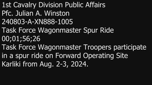 Task Force Wagonmaster Spur Ride B-Roll