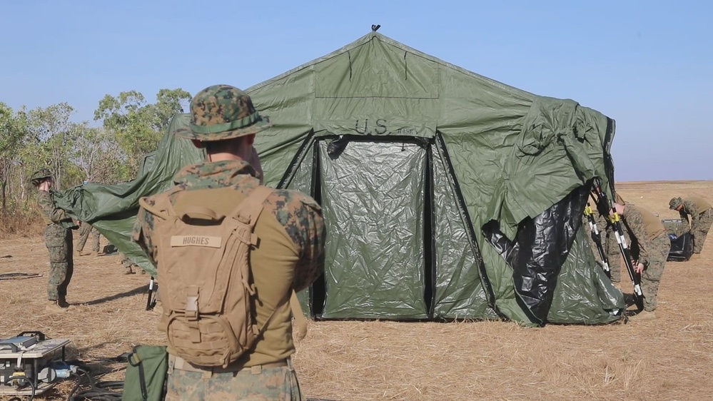 DVIDS - Video - B-Roll: MRF-D 24.3: CLB-5 (Rein.) Sailors setup role 2 ...