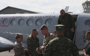 Brig. Gen. Phil Ryan visits U.S., Colombian paratroopers during Hydra III exercise