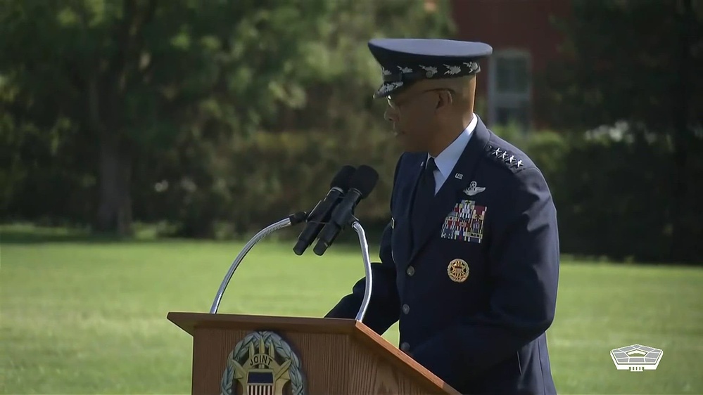 DVIDS - Video - Brown Speaks at Relinquishment Ceremony