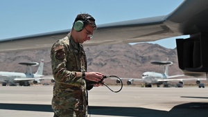 Ellsworth Airmen prepare B-1's for takeoff during Red Flag 24-3
