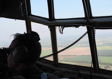 189th AW Lands C-130H On Highway
