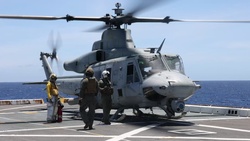 VMM-262 (Rein.) supports helicopter raid on Ie Shima
