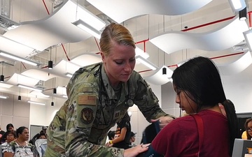 Air Force medics treat patients during 2024 Guam Wellness (B-Roll)