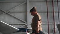 AFE airmen pack up parachutes for EW 24 FTX II