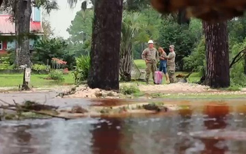 868th Engineer Company Conducts High-Water Rescue in Live Oak