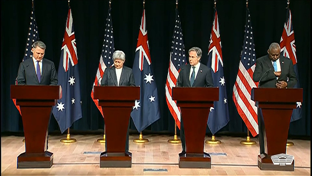 DVIDS - Video - U.S., Australian Officials Brief News Media