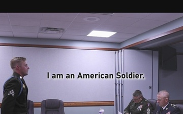 NBWC2024 competitors recite the Soldier's Creed