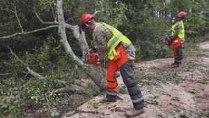 Georgia National Guard Conducts Road Clearance during Tropical Storm Debby (B-Roll Package)