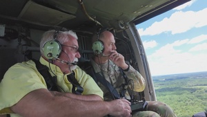 Georgia National Guard senior leaders conduct site visit for Tropical Storm Debby relief efforts