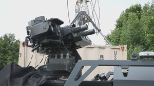 Soldiers with the 10th Mountain Division and U.S. Army Development Command-Armaments Center (DEVCOM-AC) contribute to innovative unmanned capabilities as part of operation Hard Kill at Fort Drum, New York, Aug. 1, 2024.