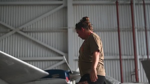 AFE airmen pack up parachutes for EW 24 FTX II