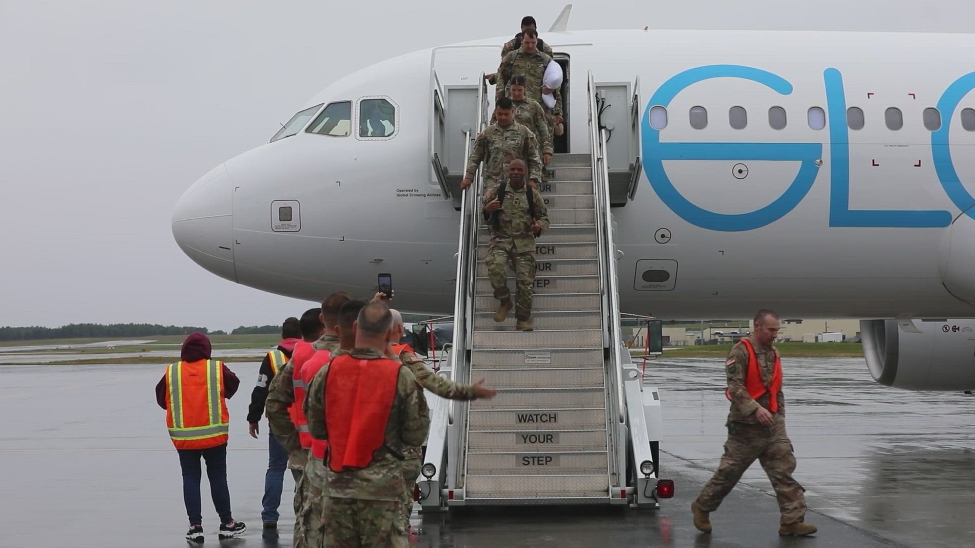 Description: Approximately 100 Alaska Army National Guard Soldiers assigned to Bison Company, 1st Battalion, 297th Infantry Regiment returned home after a 9-month deployment to Kuwait on Joint Base Elmendorf Richardson, Aug. 10, 2024. The deployment was in support of Operation Spartan Shield, which aims to build partner capacity in the Middle East to promote self-reliance and increase security among partner nations. (Alaska National Guard video by Seth LaCount)