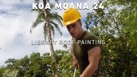 Koa Moana 24: Library Roof Painting