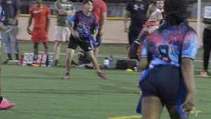 All-female flag football at Camp Lemonnier