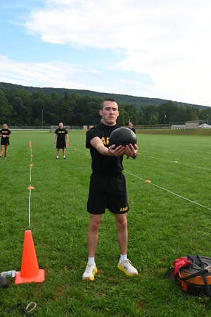 Standing power throw