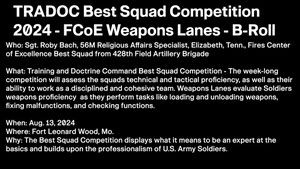 TRADOC Best Squad Competition 2024 - FCoE Weapons Lanes - B-Roll