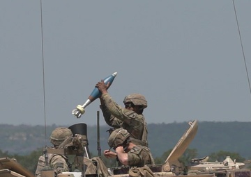 1-9 Cavalry Mortar Gunnery B-Roll