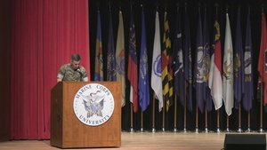 LtGen Karsten Heckl hands reins of MCCDC to LtGen Eric Austin