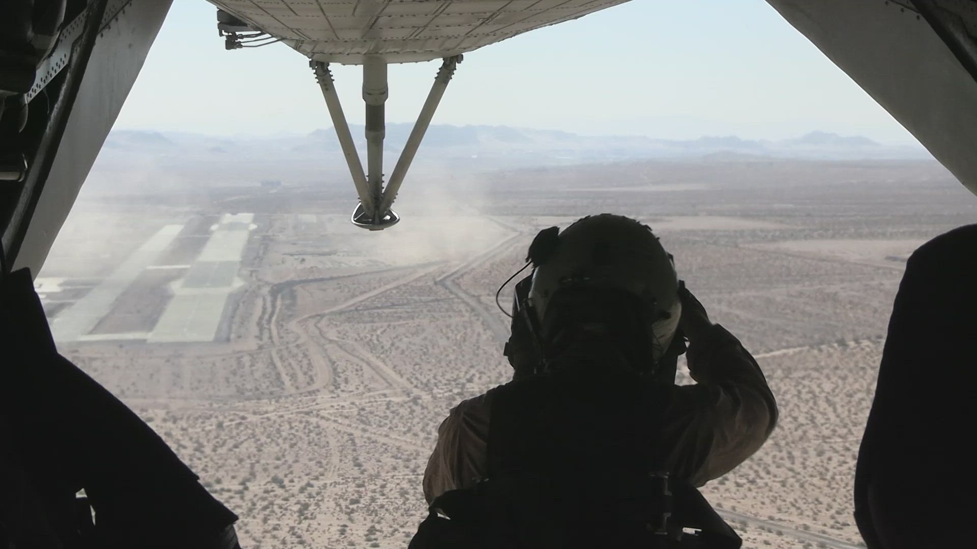 U.S. Marines with 1st Battalion, 2d Marine Regiment, 2d Marine Division participate in a Marine Air-Ground Task Force Distributed Maneuver Exercise as a part of Service Level Training Exercise (SLTE) 5-24 at Marine Corps Air-Ground Combat Center, Twentynine Palms, California, Aug. 13-15, 2024. The purpose of SLTE 5-24 is to create a challenging, realistic training environment that produces combat-ready forces capable of operating as an integrated Marine Air Ground Task Force. (U.S. Marine Corps video by Lance Cpl. Grace Stover)
