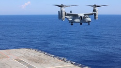 Wasp conducts MV-22 Osprey Crossdeck Familiarization with Turkish Navy