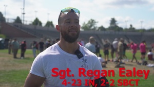 Sgt. Regan Ealey is a team player for 7th Infantry Division's "Bayonet Week"