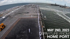 USS Gerald R. Ford (CVN 78) End of Deployment Video