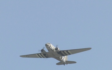 C-47 and Paratrooper Drop