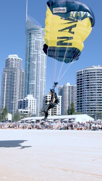 The Navy Parachute Team Jumps Into Pacific Airshow Gold Coast Australia 2024