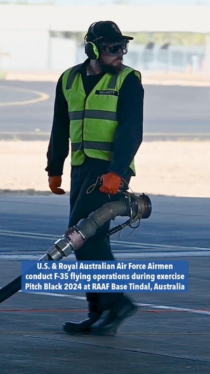 U.S. and Royal Australian Air Force F-35 flight operations Pitch Black 2024