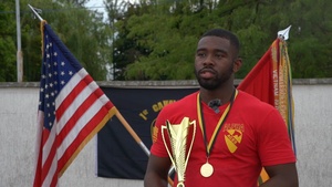 Sgt. Wilson Speaks on the 1st Cavalry Division Sustainment Brigade’s 67th Birthday Commemoration
