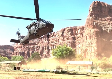 The Arizona National Guard Aids in Tourist Evacuation