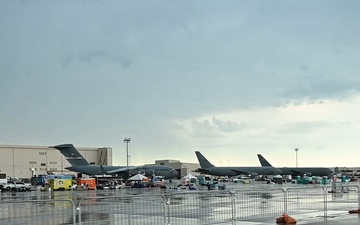 Wet Microburst, wind damage to Frontiers in Flight Air Show