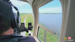 USACE Omaha District Helicopter Surveillance of Missouri River, 2024 Severe Weather Event
