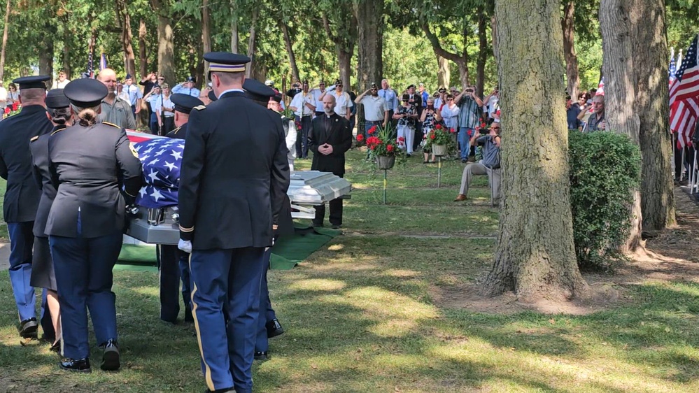 DVIDS – Video – Coverage of the Mass of Christian Burial for Sergeant Jack Hohlfeld in La Crosse, Wisconsin – home after 82 years