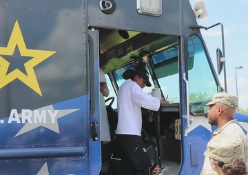 U.S. Army Culinary Specialist prepares food