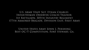 Staff Sgt. Ethan Charles Best OC/T Competition Interview