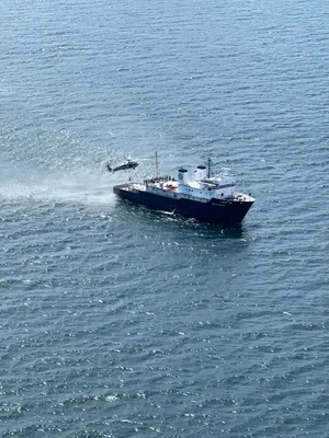 Ship-to-Helo Hoist B-Roll