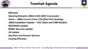 Retired Military Town Hall JBSA 2024