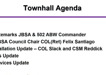 Retired Military Town Hall JBSA 2024