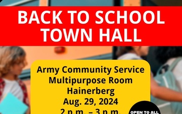 USAG Wiesbaden Back to School Town Hall - August 2024